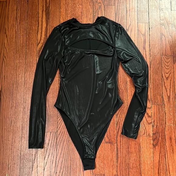 H&M Tops Cut Out Black Leotard Poshmark